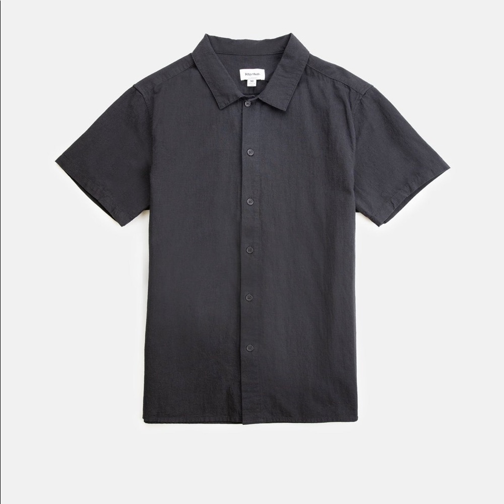 Black Linen SS shirt from Rhythm. Brand new with tags, unworn.